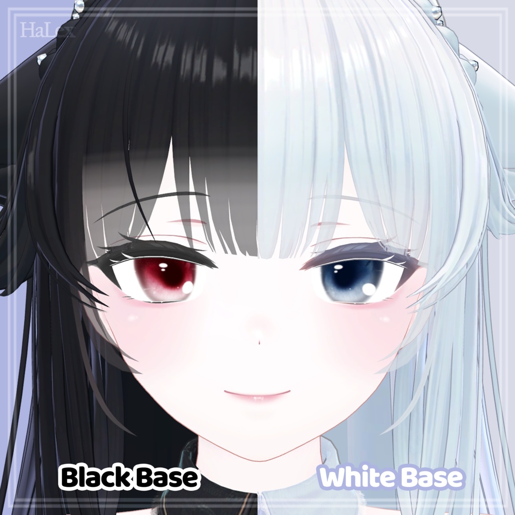 💙「珀杏」🤍 Hakua Lovely Texture Pack (Eyes, MakeUp, Body, Nail)