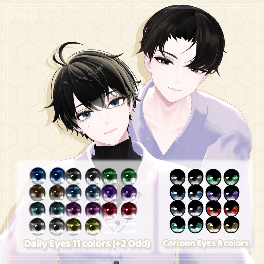 🖤「狛乃」🤍 Komano Daily Texture Pack (Daily Eyes, Cartoon Eyes, MakeUp)