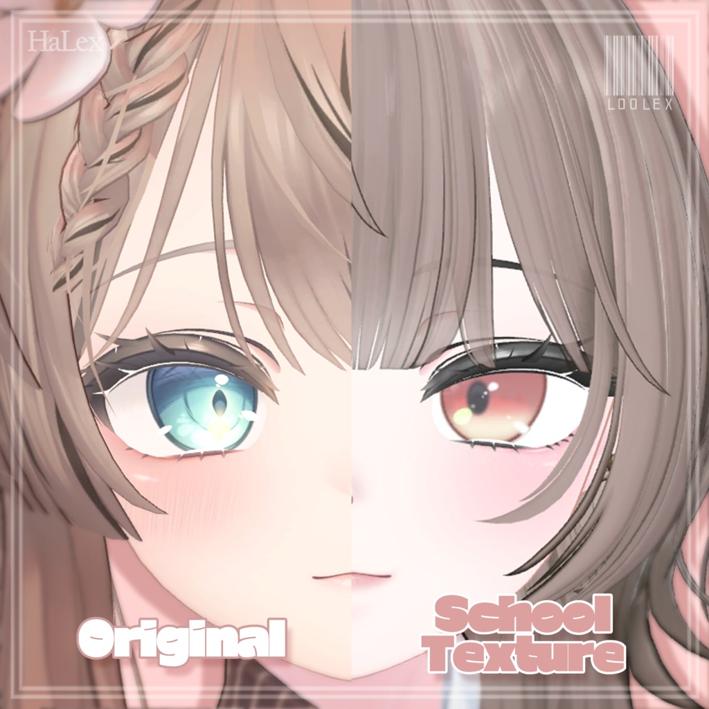 💜「マヌカ専用」💜 Manuka School Anime Texture (Eyes, MakeUp)