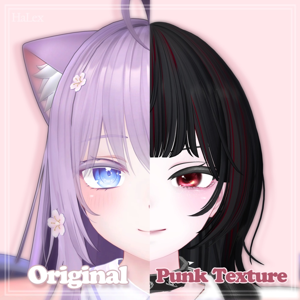 ๐คใ่ ๅฐ็จใ๐ค Moe Punk Texture Pack (Eyes, MakeUp, Body, Nail, Tongue)