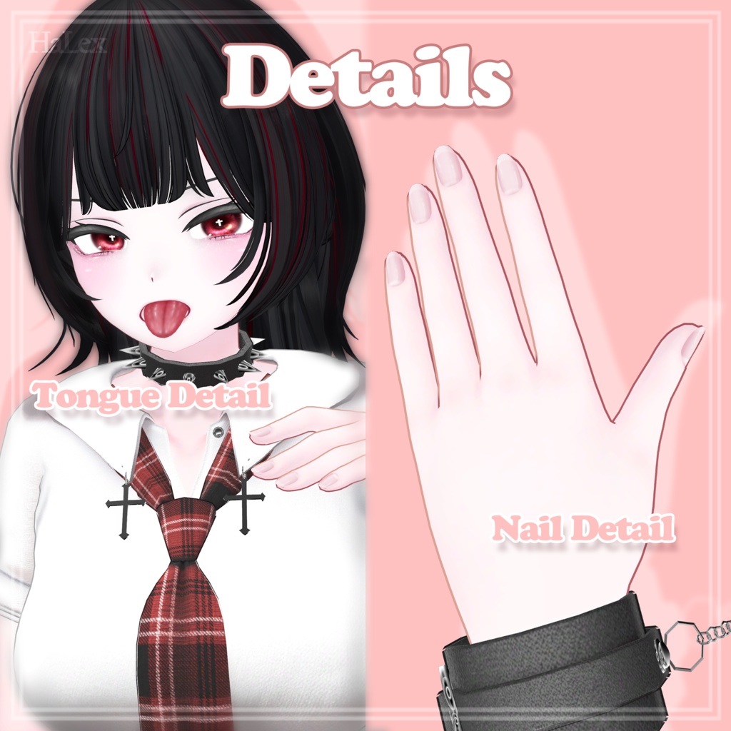 ๐คใ่ ๅฐ็จใ๐ค Moe Punk Texture Pack (Eyes, MakeUp, Body, Nail, Tongue)