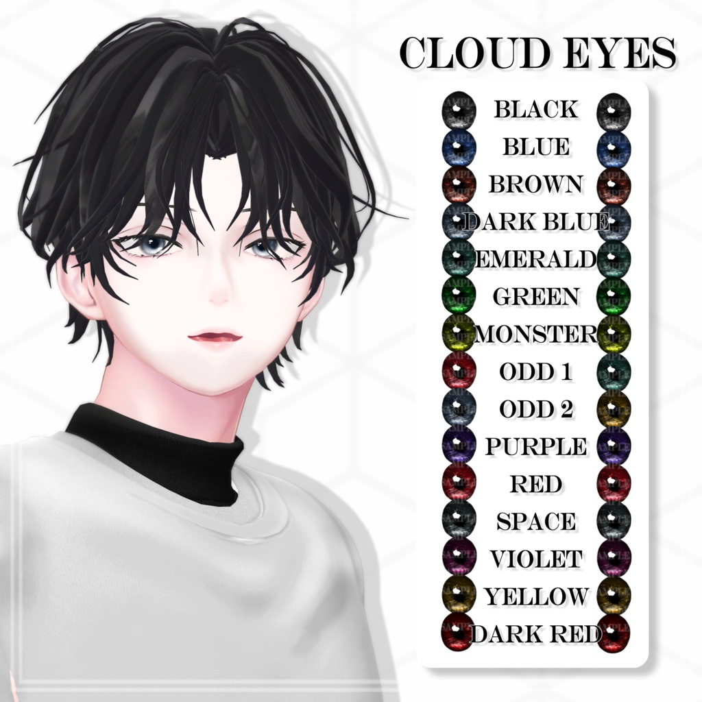 【SALE】 🌕「水瀬専用」🌕 Minase Soft Texture Pack (Eyes, MakeUp, Tongue)