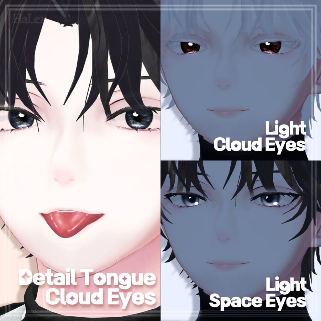 【SALE】 🌕「水瀬専用」🌕 Minase Soft Texture Pack (Eyes, MakeUp, Tongue)