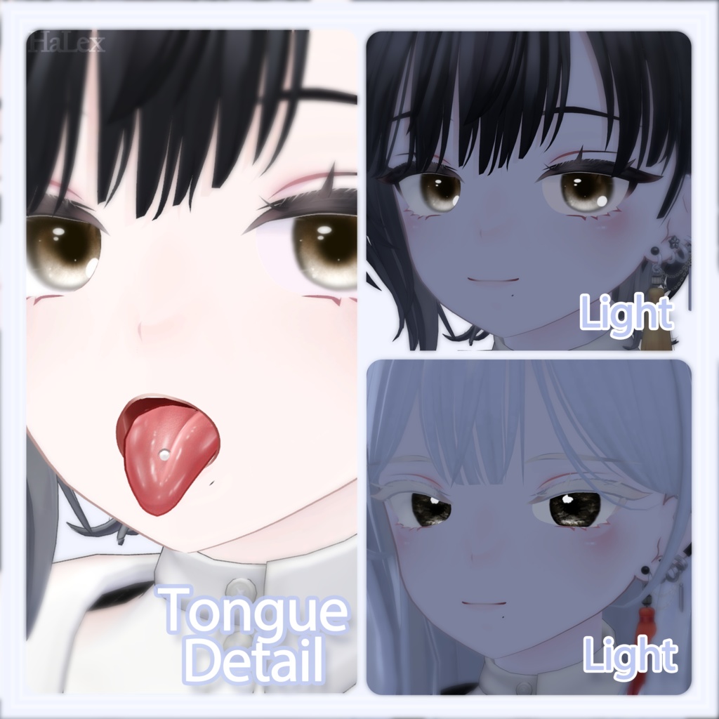 🤍「ビナア専用」💙 Binah Lovely Texture FullPack (Eyes, MakeUp, Tongue, Body)