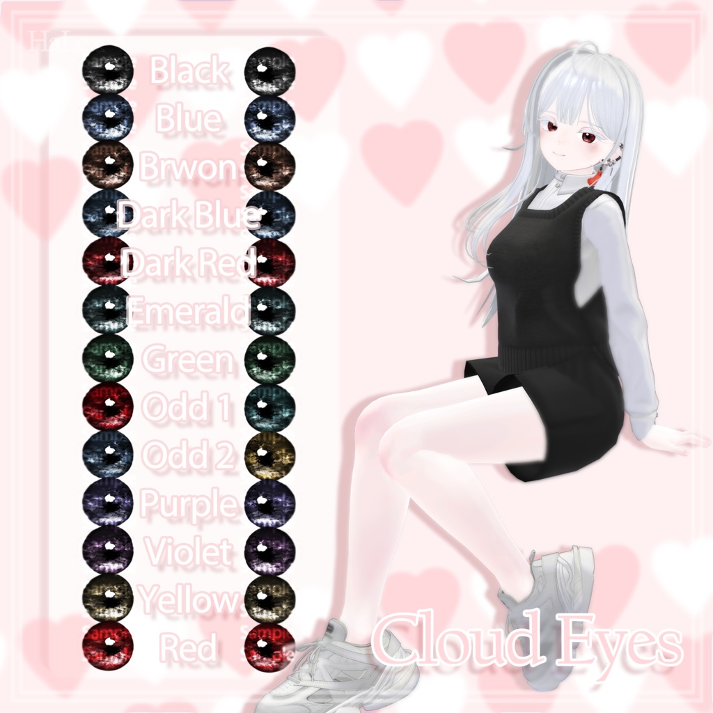 🤍「ビナア専用」💙 Binah Lovely Texture FullPack (Eyes, MakeUp, Tongue, Body)