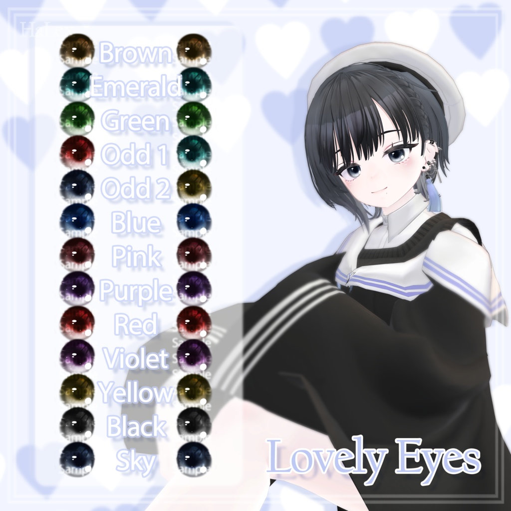 🤍「ビナア専用」💙 Binah Lovely Texture FullPack (Eyes, MakeUp, Tongue, Body)