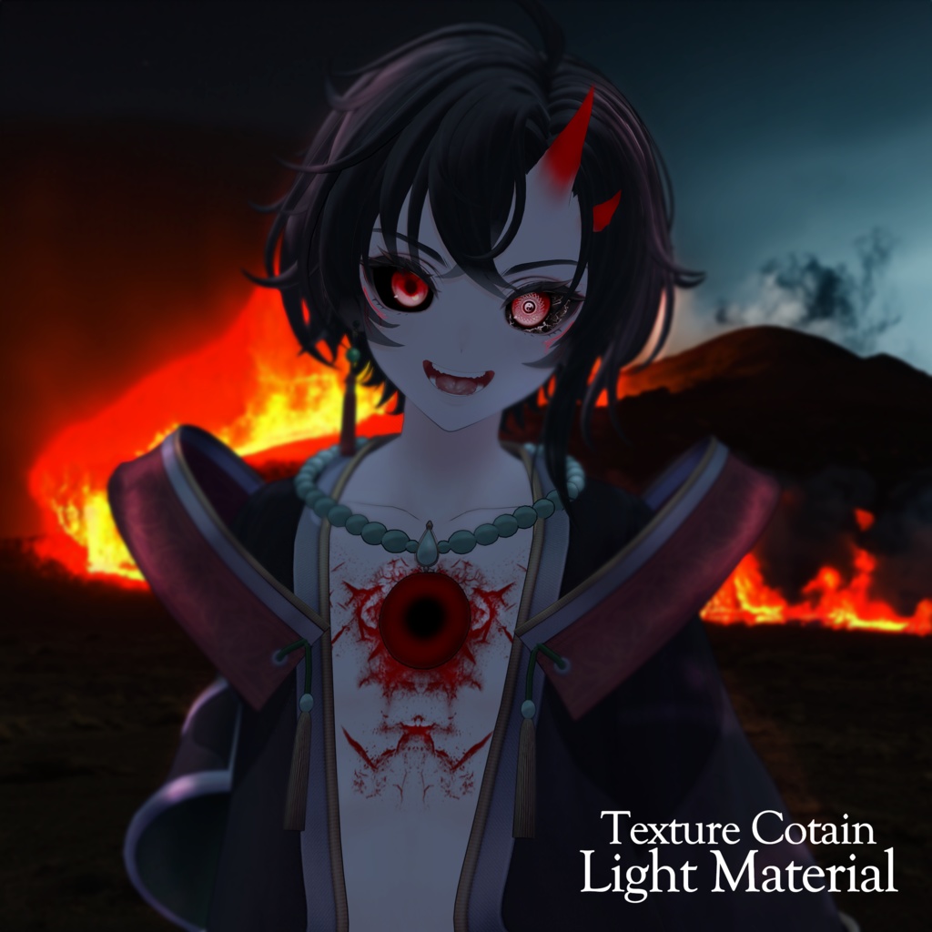 🏮「墨惺専用」👹Bokusei Oni FullPack (Horn, Eyes, MakeUp, Tongue, Body, Nail)