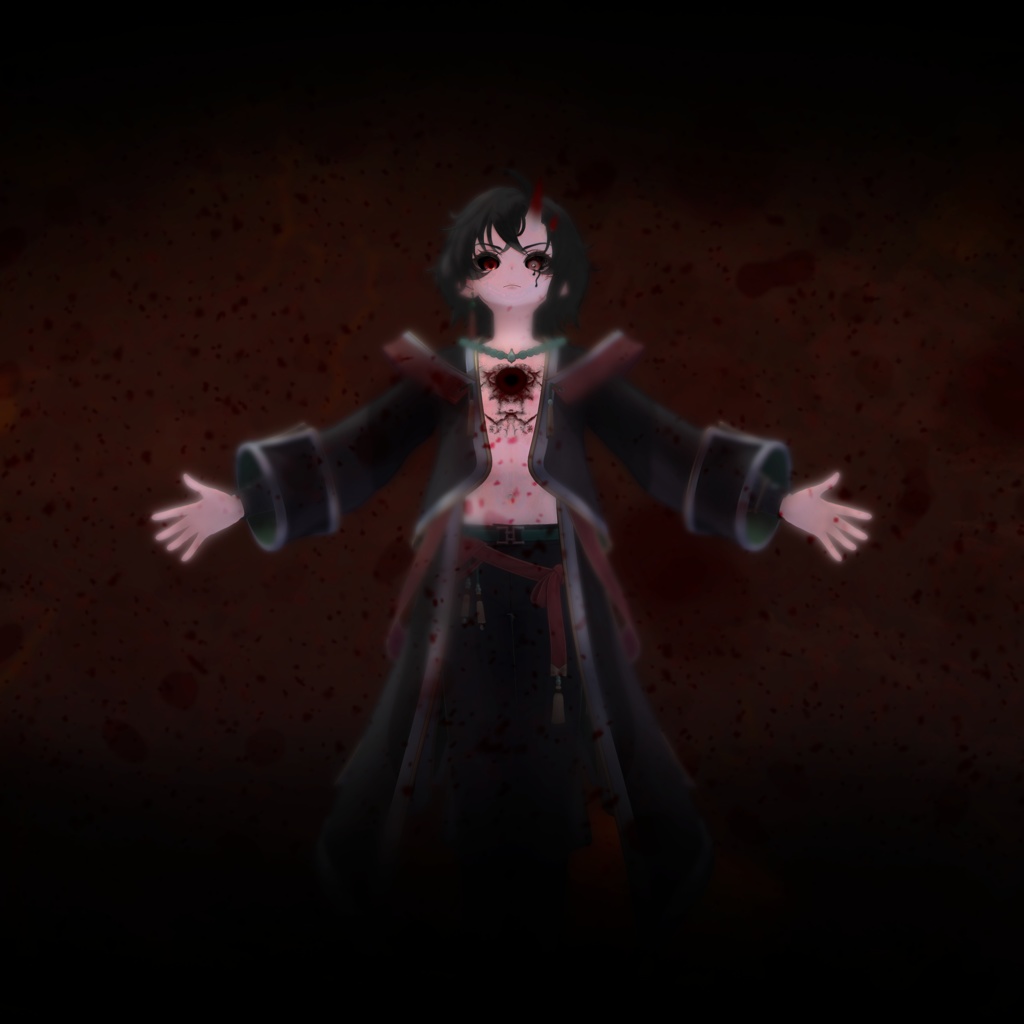 🏮「墨惺専用」👹Bokusei Oni FullPack (Horn, Eyes, MakeUp, Tongue, Body, Nail)