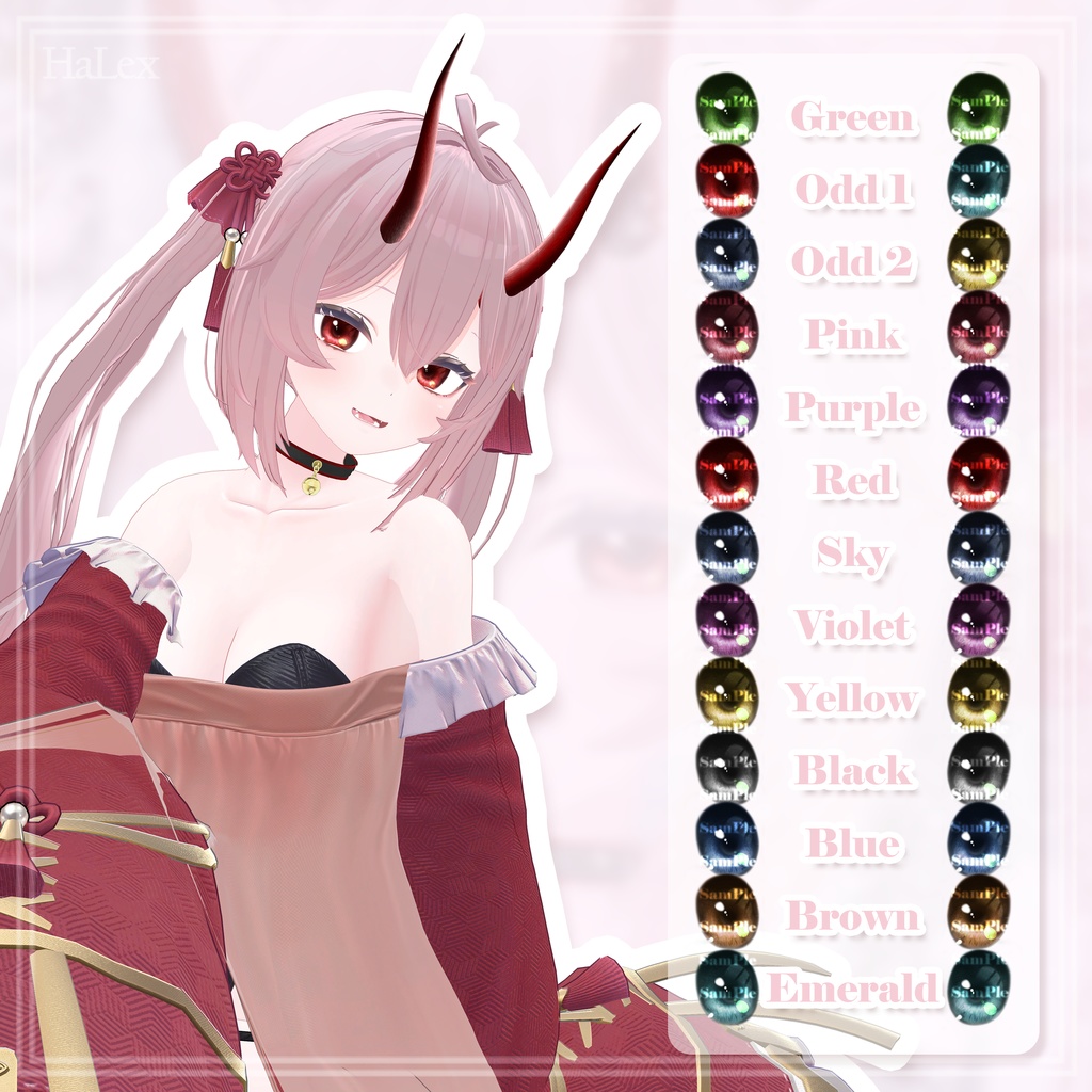 💗ルーニャ🤍 Runya Lovely Texture FullPack ( Eyes, MakeUp, Body, Choker, Horn)