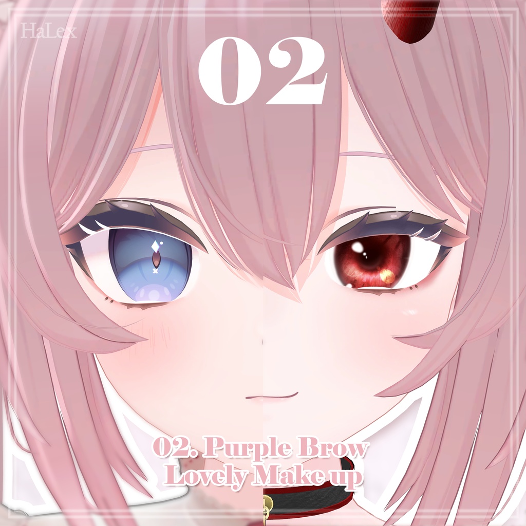 💗ルーニャ🤍 Runya Lovely Texture FullPack ( Eyes, MakeUp, Body, Choker, Horn)