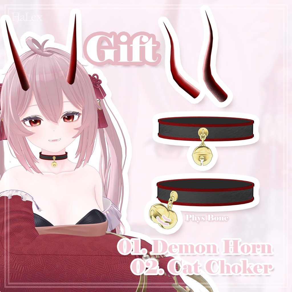 💗ルーニャ🤍 Runya Lovely Texture FullPack ( Eyes, MakeUp, Body, Choker, Horn)