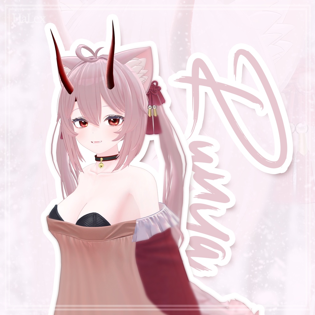 💗ルーニャ🤍 Runya Lovely Texture FullPack ( Eyes, MakeUp, Body, Choker, Horn)