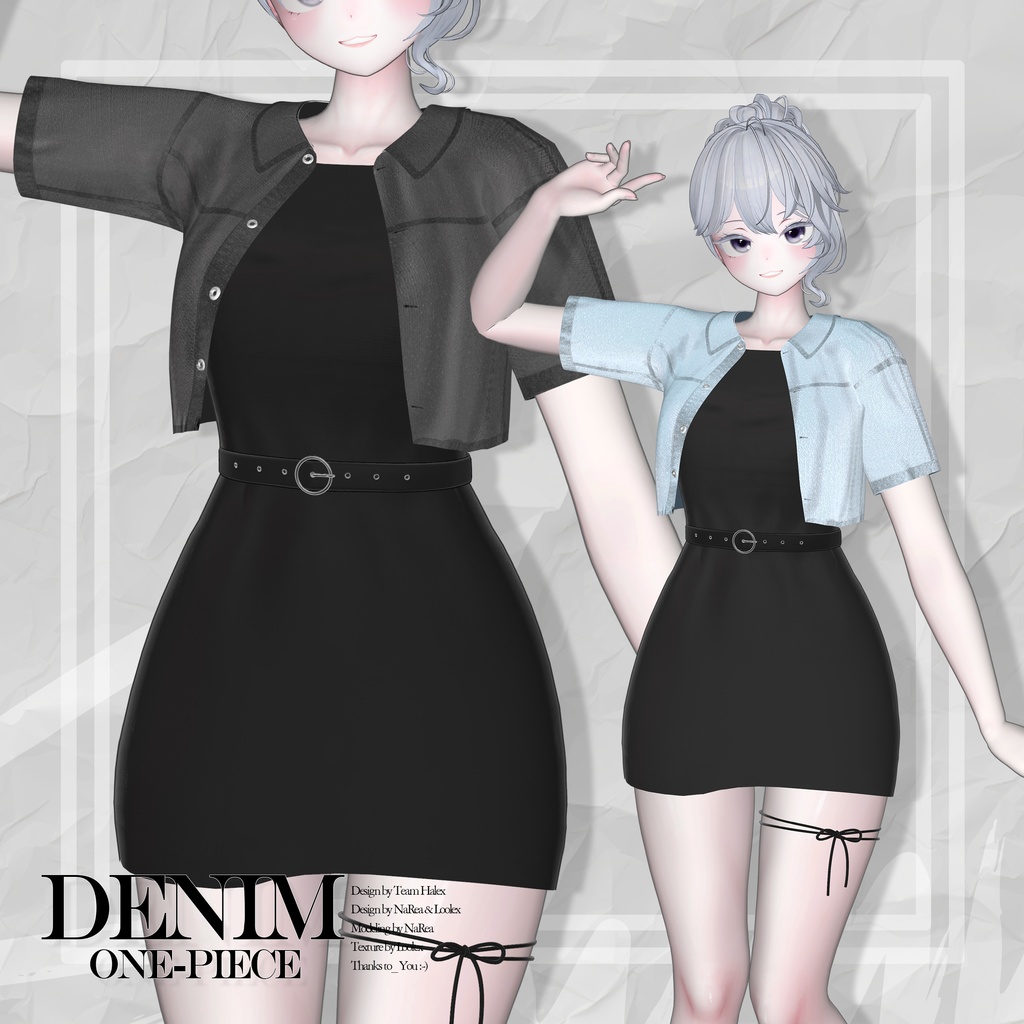 🖤「4アバター対応」🖤 Denim & One-piece