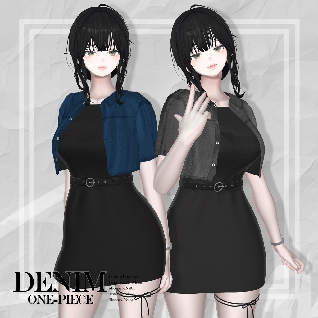 🖤「4アバター対応」🖤 Denim & One-piece