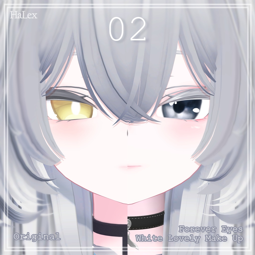 🦈「ルルネ専用」🦈 Rurune Texture FullPack (2 Eyes, 2 MakeUp, Body, Choker, Tongue)