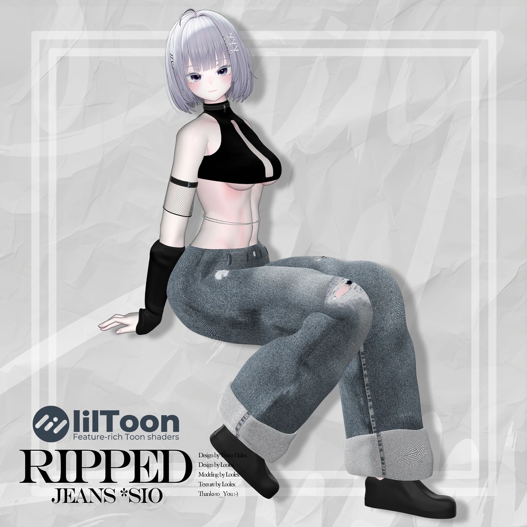 Airi Update 🖤「6アバター対応」🤍 Ripped Jeans