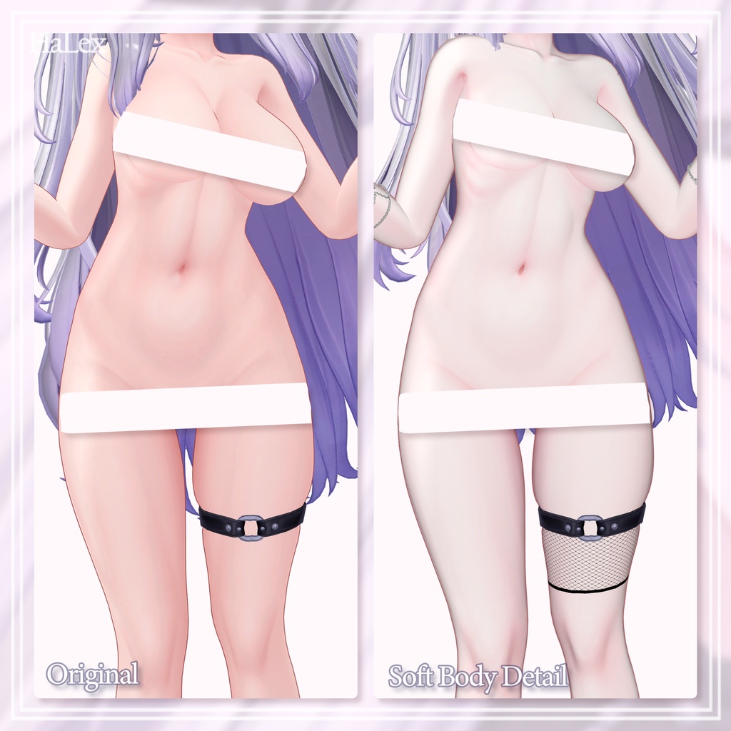 ๐ใๆ่ๅฐ็จใ๐ค Airi Texture FullPack (2 Eyes, 2 MakeUp, Body, Leg Choker+, Tongue, Chain)