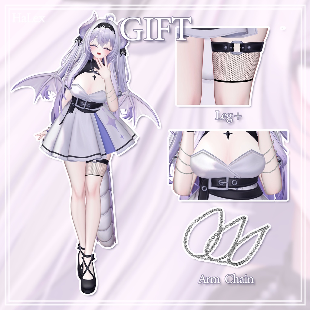 ๐ใๆ่ๅฐ็จใ๐ค Airi Texture FullPack (2 Eyes, 2 MakeUp, Body, Leg Choker+, Tongue, Chain)