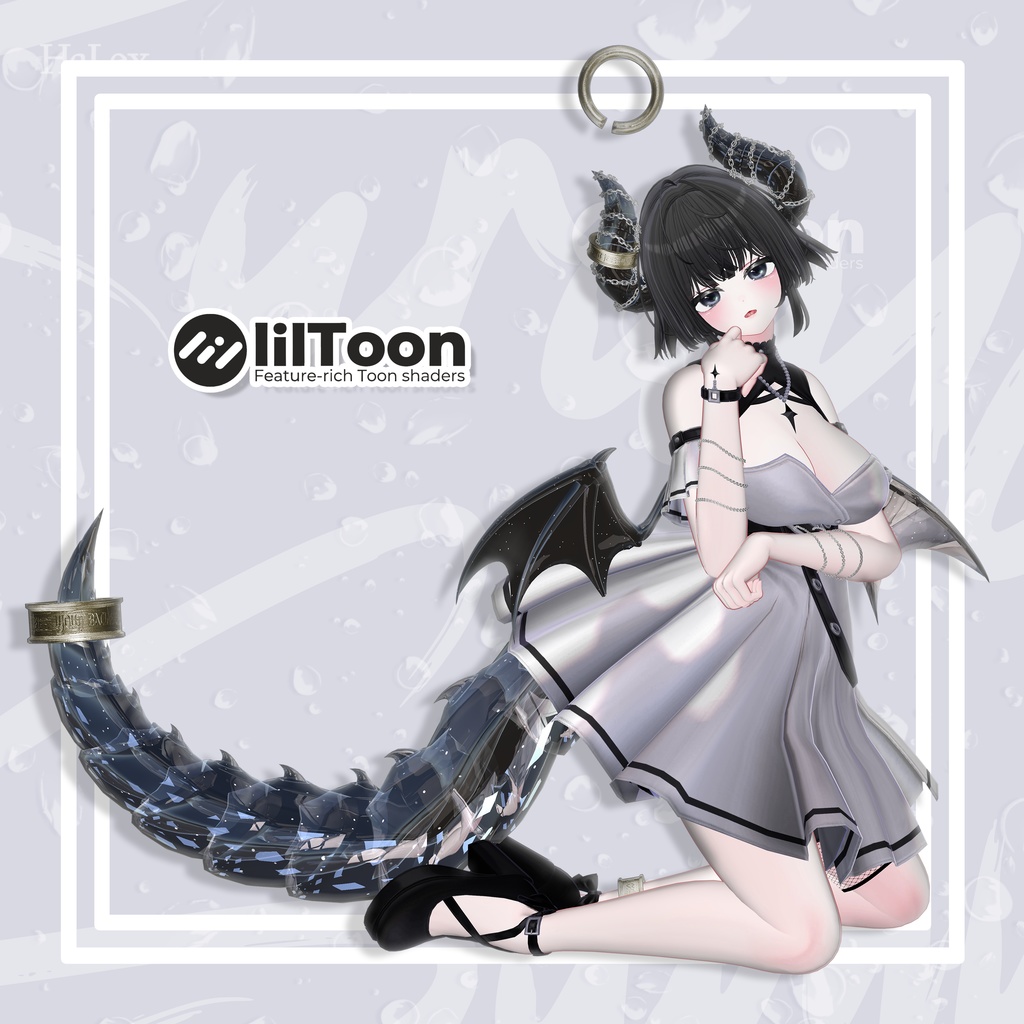 🖤「愛莉専用」🖤 Airi Tail & Horn FullPack (Ring, Chain, Texture)