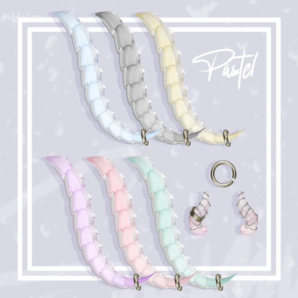 🖤「愛莉専用」🖤 Airi Tail & Horn FullPack (Ring, Chain, Texture)