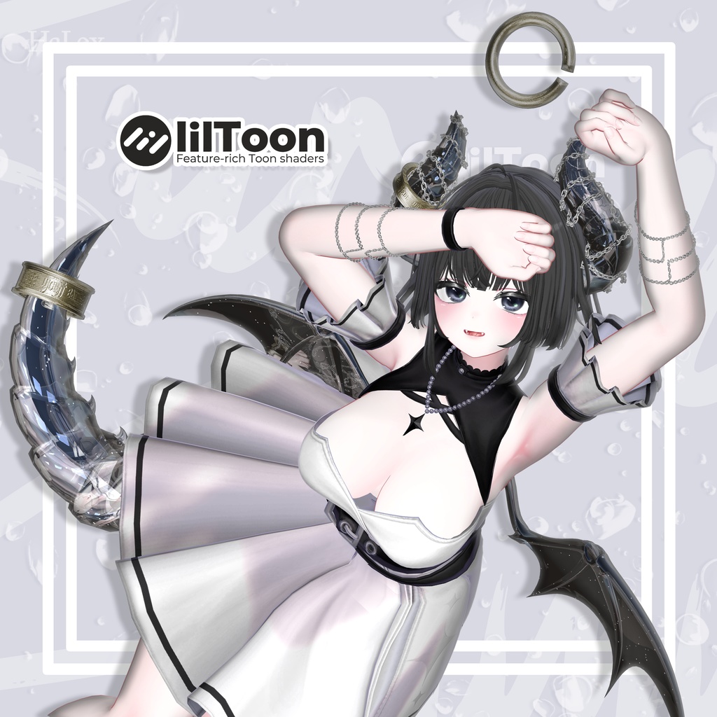 ๐คใๆ่ๅฐ็จใ๐ค Airi Tail & Horn FullPack (Ring, Chain, Texture)