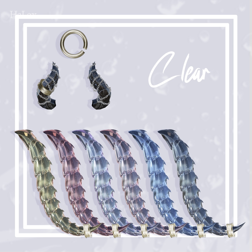 🖤「愛莉専用」🖤 Airi Tail & Horn FullPack (Ring, Chain, Texture)