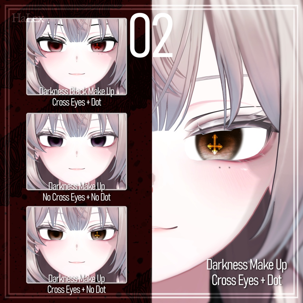 【SALE】 🖤「しなの専用」🖤 Shinano Darkness Texture FullPack (Eyes, MakeUp, Body, Tongue, Nail, Tattoo)