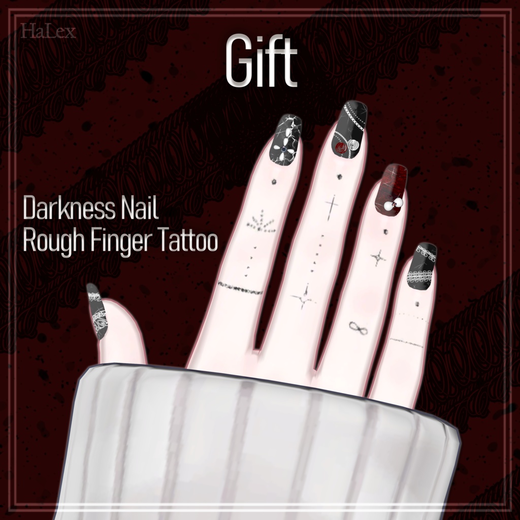 【SALE】 🖤「しなの専用」🖤 Shinano Darkness Texture FullPack (Eyes, MakeUp, Body, Tongue, Nail, Tattoo)