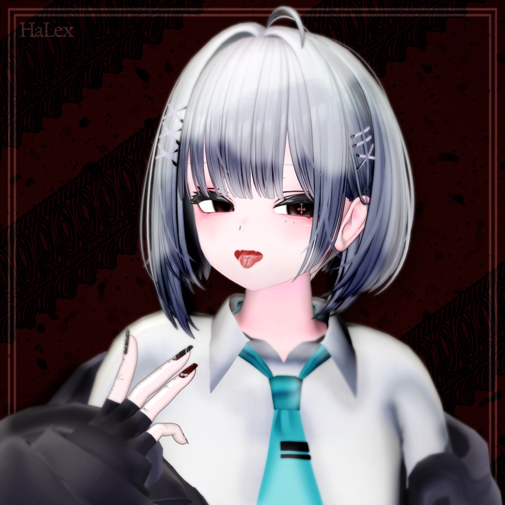 🖤「ルルネ専用」🖤 Rurune Darkness Texture FullPack (Eyes, MakeUp, Body, Tongue, Nail, Tattoo)