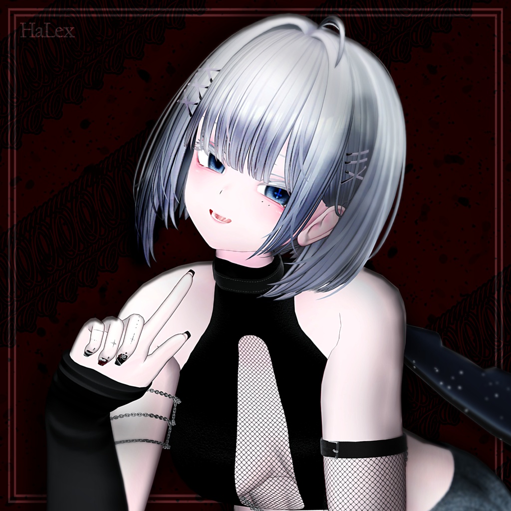 🖤「ルルネ専用」🖤 Rurune Darkness Texture FullPack (Eyes, MakeUp, Body, Tongue, Nail, Tattoo)