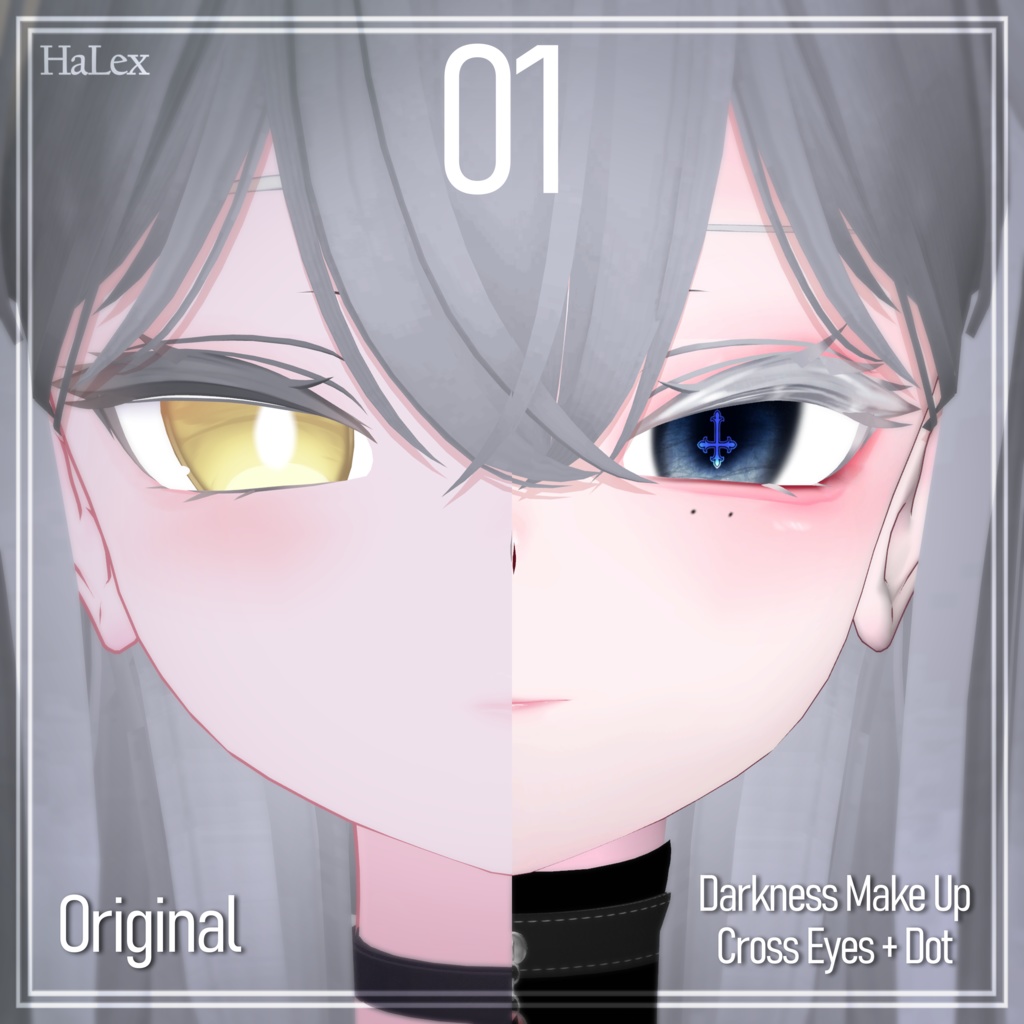 🖤「ルルネ専用」🖤 Rurune Darkness Texture FullPack (Eyes, MakeUp, Body, Tongue, Nail, Tattoo)