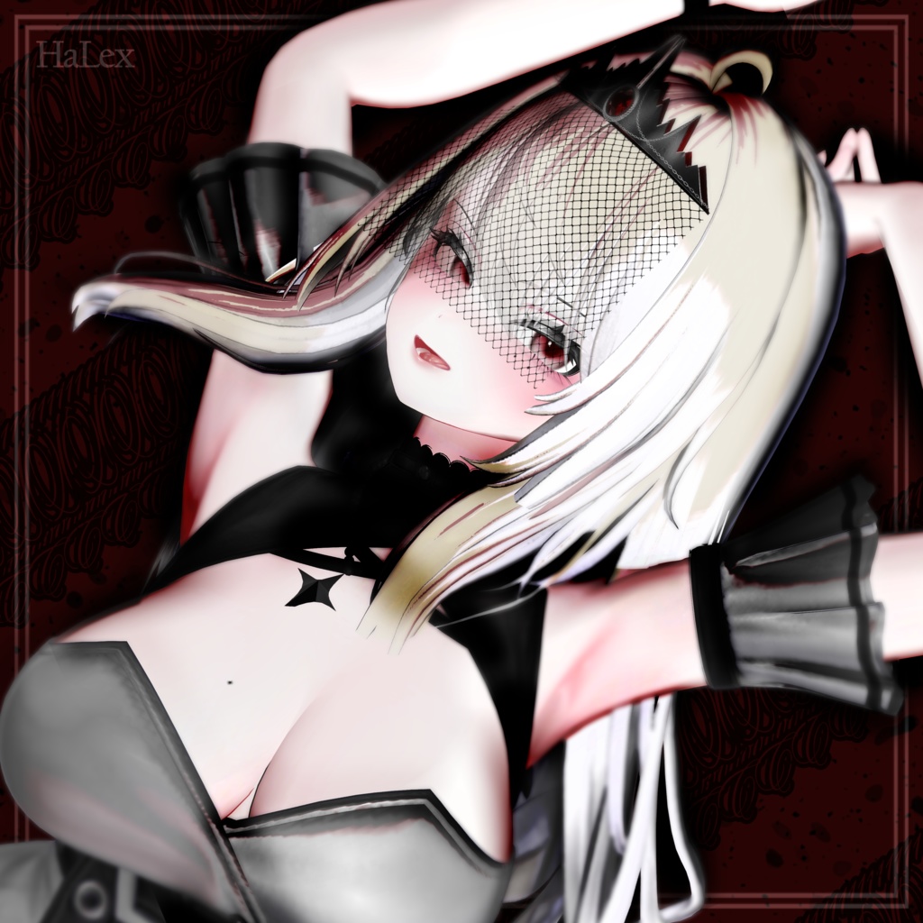 【SALE】 🦇「愛莉専用」🦇 Airi Vampire Texture FullPack (Nail, Tiara, Eyes, MakeUp, Body, Tongue)