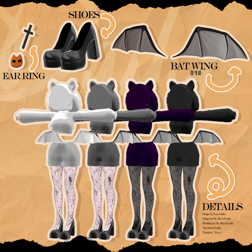 🎃Halloween SALE🎃 「5アバター対応」 Petit 🦇Bat