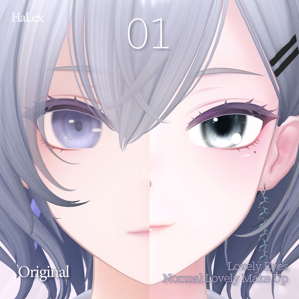 ๐ใ็ฝ้จๅฐ็จใ๐ Hakuu Texture FullPack (Eyes, MakeUp, Body, Earring, Tongue)