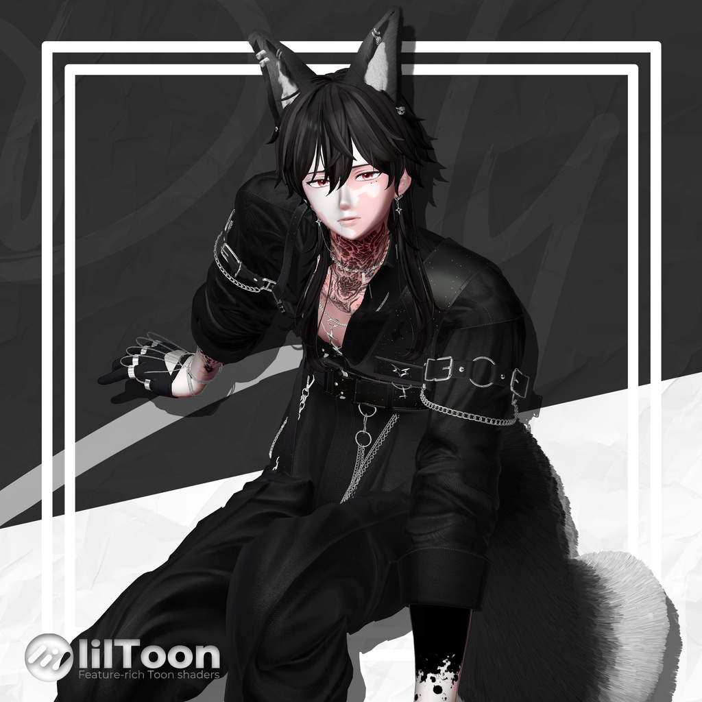🦊「10アバター対応」🦊 Fox Tail, Ear, Hand