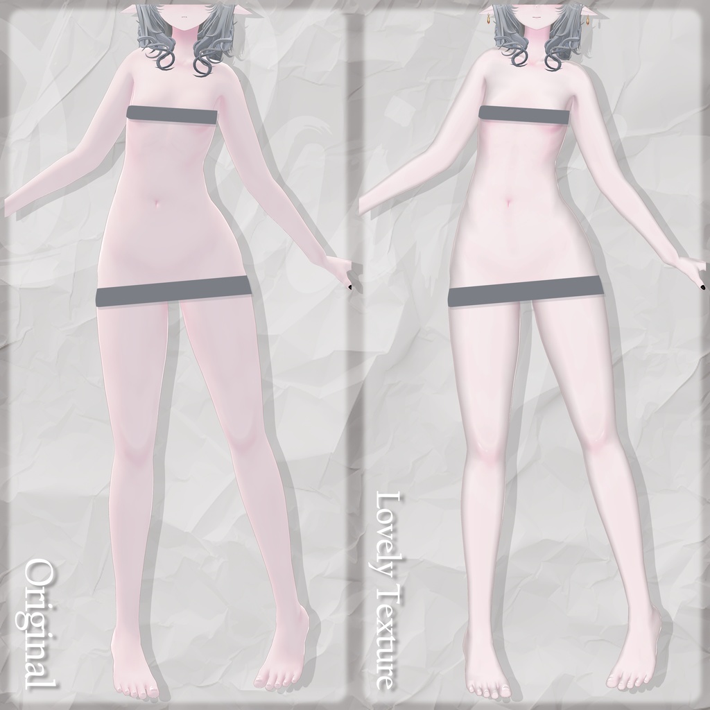 ❤️「Iberis専用」🖤 Iberis Texture FullPack (Eyes, MakeUp, Body, Earring, Tongue)