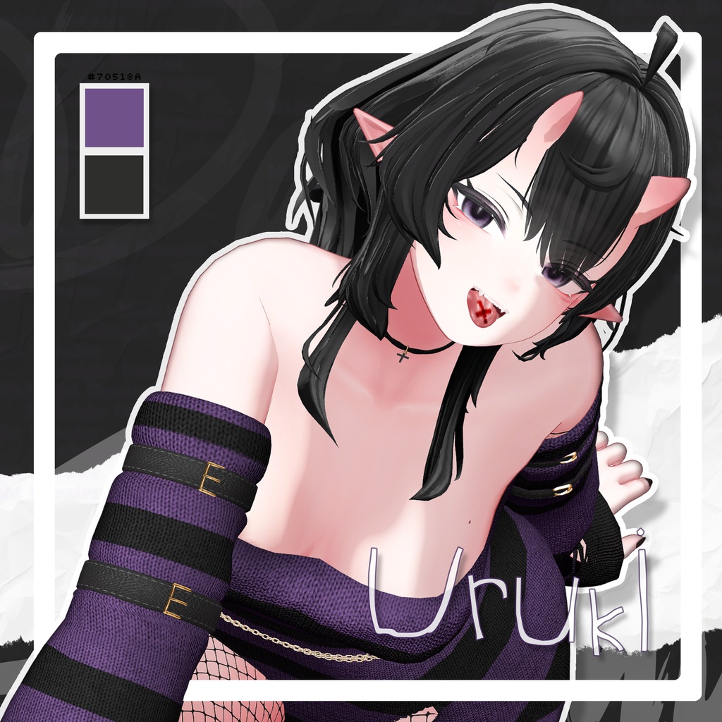 【SALE】 💜「8アバター対応」🖤 Midnight Sweater