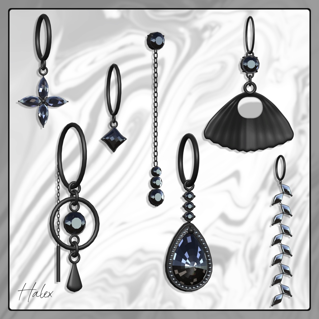 【SALE】 💖Old Historic💖 Earring Modular Avatar対応