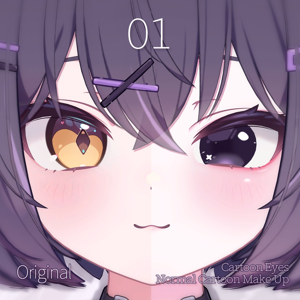 💜「ショコラ専用」✏️ ⠀Chocolat Cartoon Textures FullPack (Eyes, MakeUp, Body, Nail, Tongue)