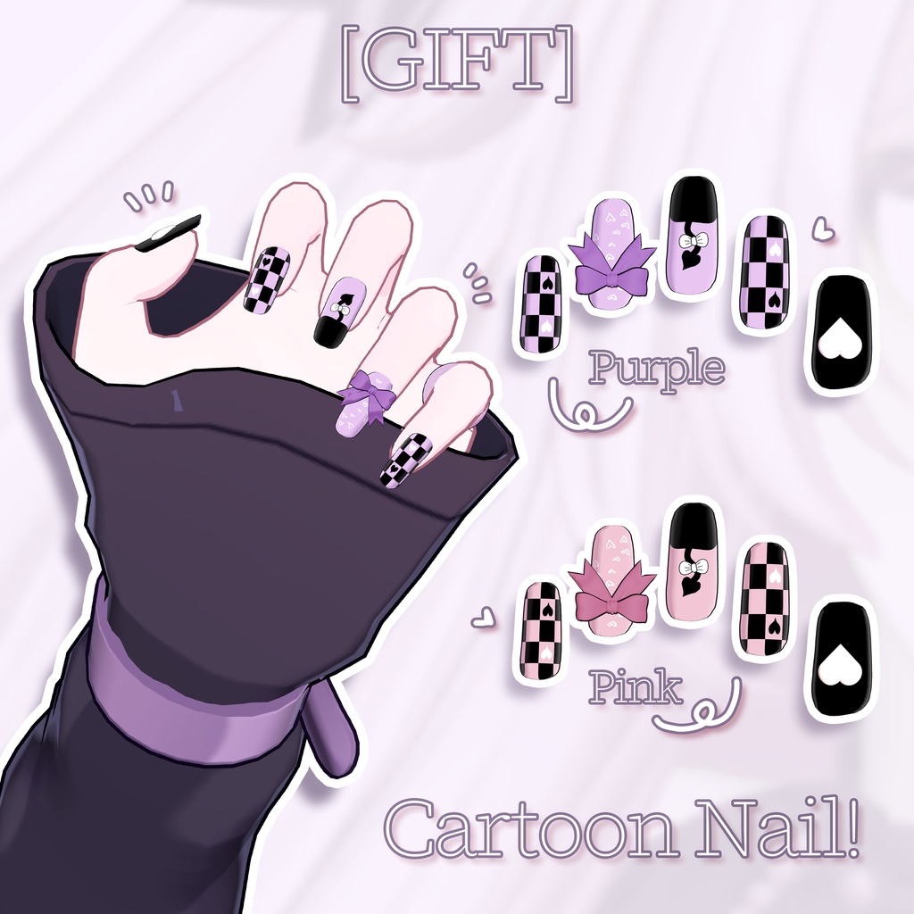 💜「ショコラ専用」✏️ ⠀Chocolat Cartoon Textures FullPack (Eyes, MakeUp, Body, Nail, Tongue)