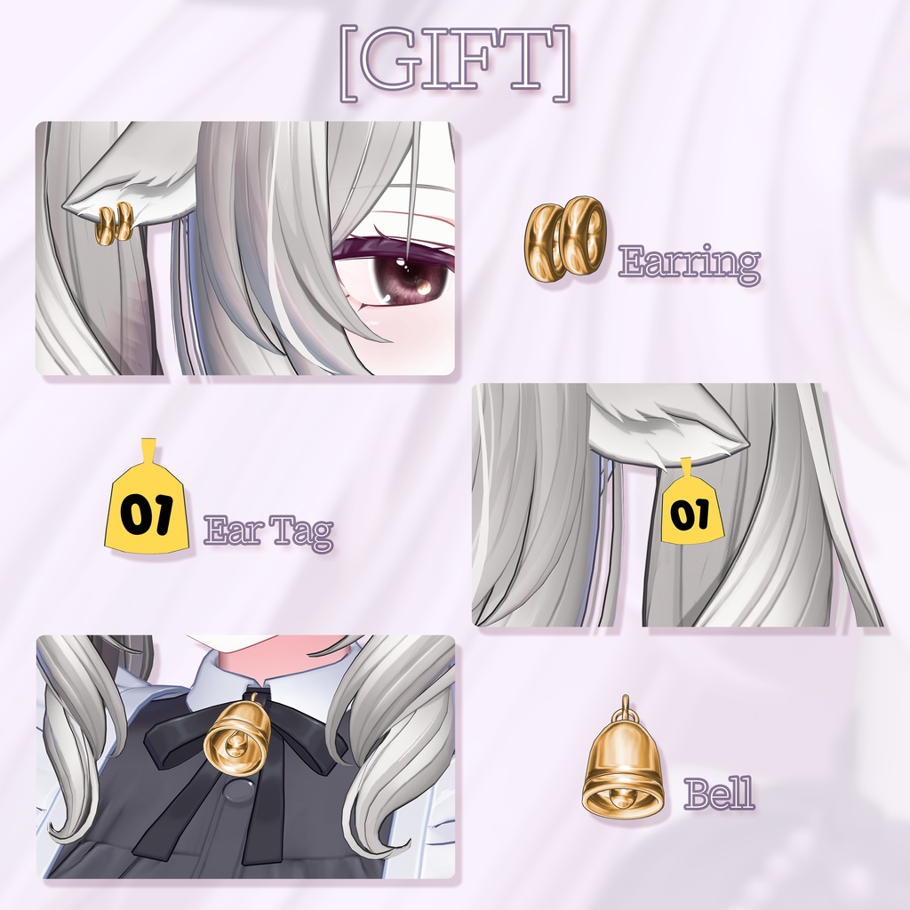 【SALE】 💜「ミルティナ専用」🐮 ⠀Milltina Textures FullPack (2 Eyes, MakeUp, Body, Earring, Tongue, ACC)