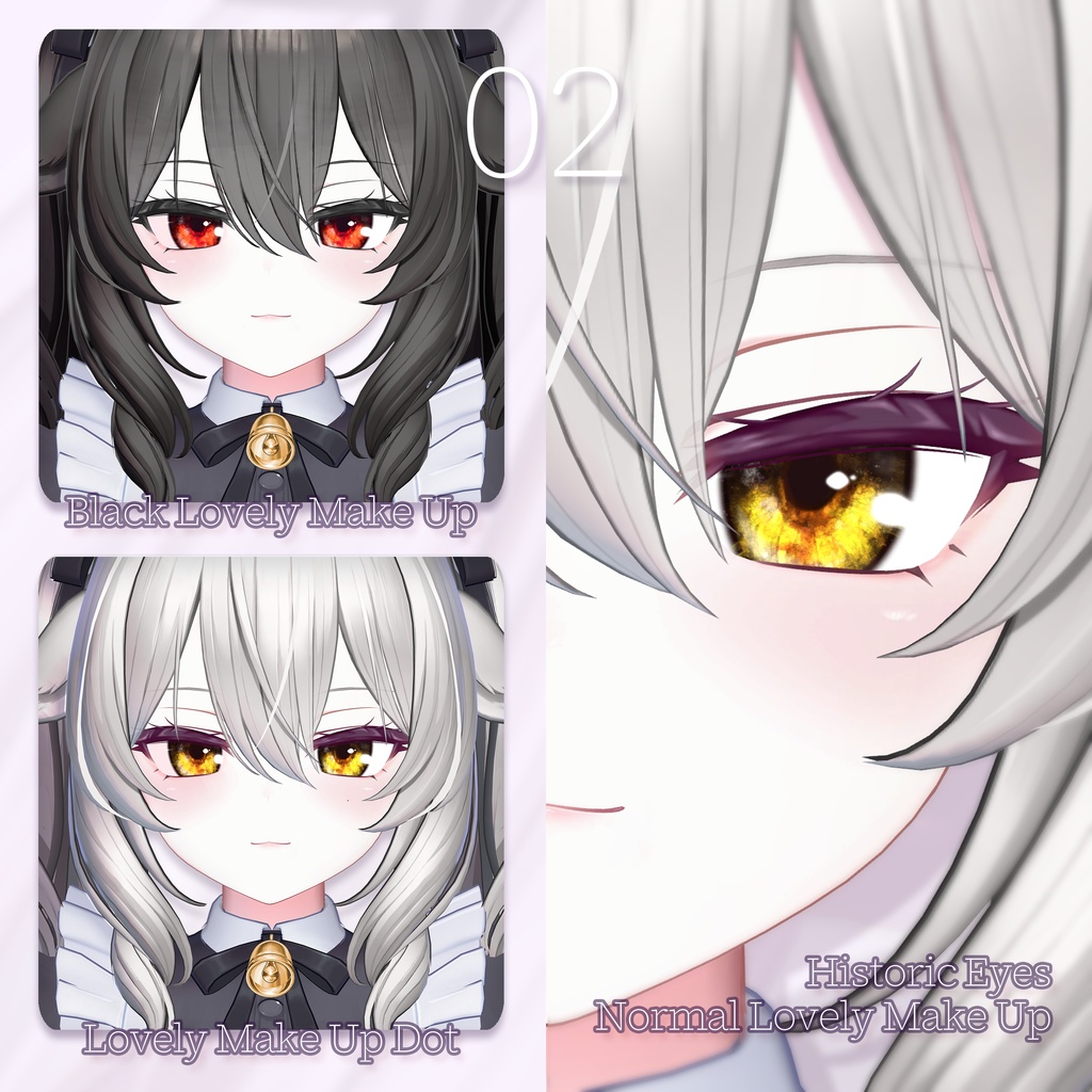 【SALE】 💜「ミルティナ専用」🐮 ⠀Milltina Textures FullPack (2 Eyes, MakeUp, Body, Earring, Tongue, ACC)
