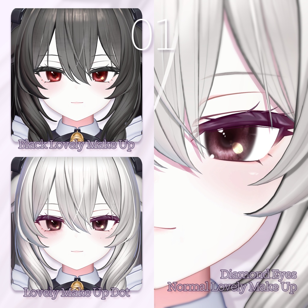 【SALE】 💜「ミルティナ専用」🐮 ⠀Milltina Textures FullPack (2 Eyes, MakeUp, Body, Earring, Tongue, ACC)