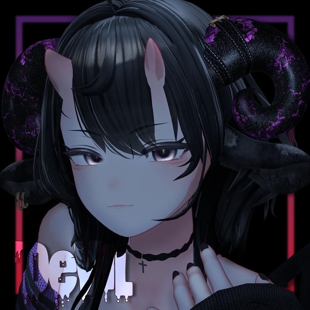 🖤「13アバター対応」🖤 4 Devil Horn, Sheep Ear, Tail