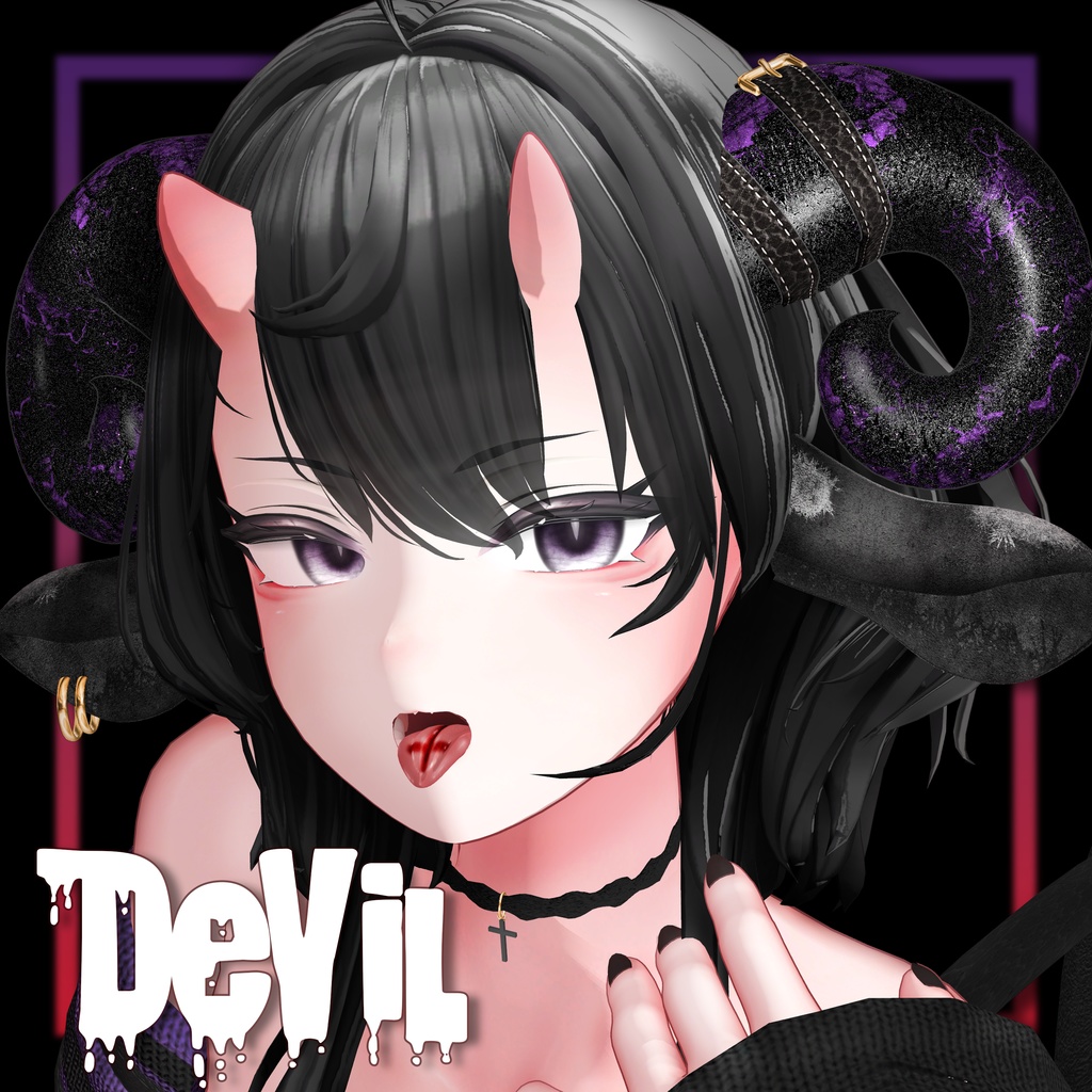 🖤「13アバター対応」🖤 4 Devil Horn, Sheep Ear, Tail