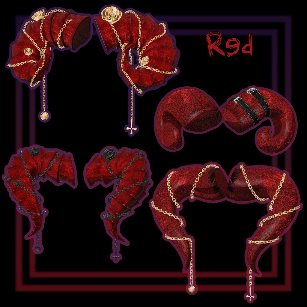 🖤「13アバター対応」🖤 4 Devil Horn, Sheep Ear, Tail