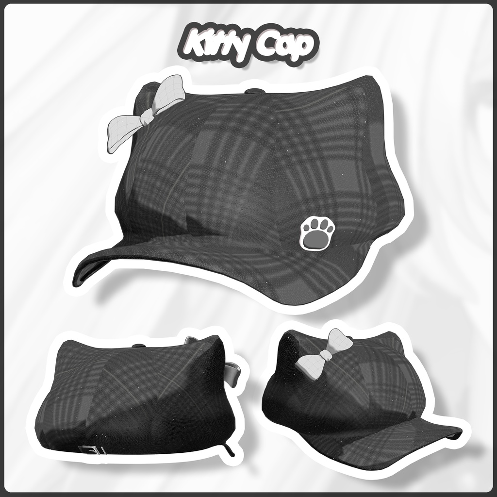 【SALE】 🐈「8アバター対応」🐾 Warm Kitty FullPack (Cap, Beanie, Cat Ear, Cat tail, Warmers)