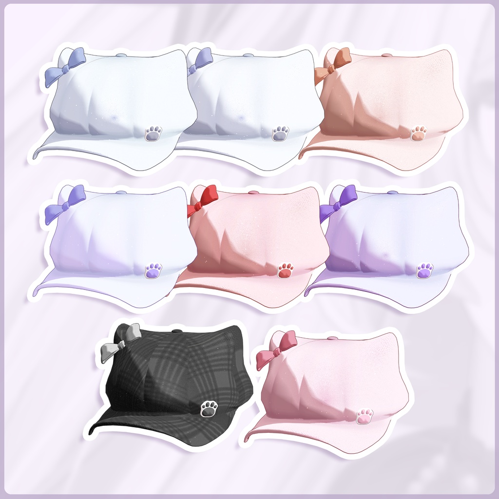 【SALE】 🐈「8アバター対応」🐾 Warm Kitty FullPack (Cap, Beanie, Cat Ear, Cat tail, Warmers)
