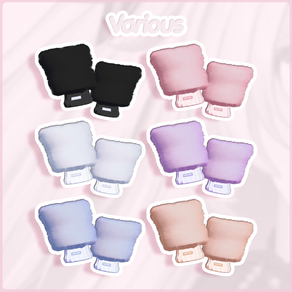 【SALE】 🐈「8アバター対応」🐾 Warm Kitty FullPack (Cap, Beanie, Cat Ear, Cat tail, Warmers)