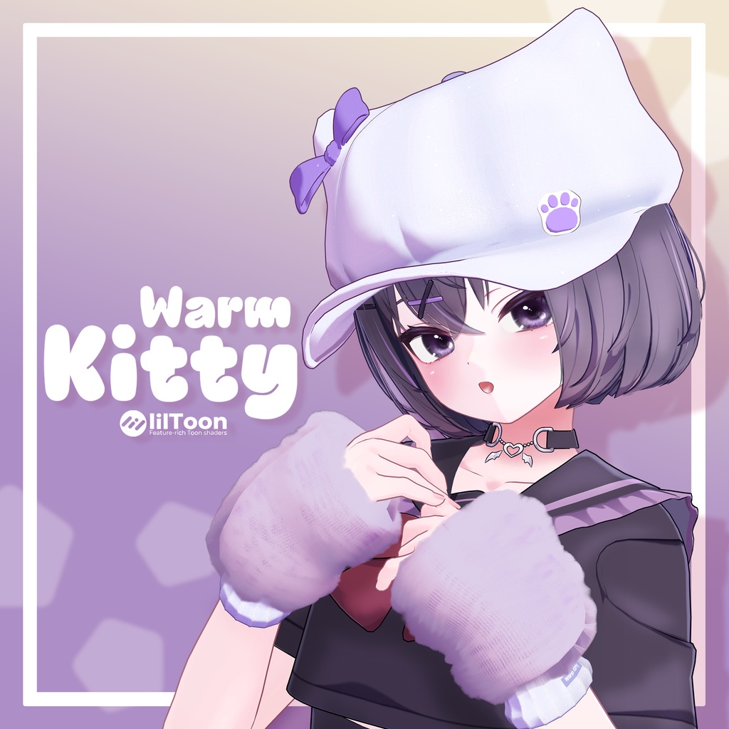 【SALE】 🐈「8アバター対応」🐾 Warm Kitty FullPack (Cap, Beanie, Cat Ear, Cat tail, Warmers)